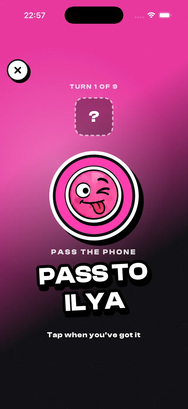Party round โ pass the phone